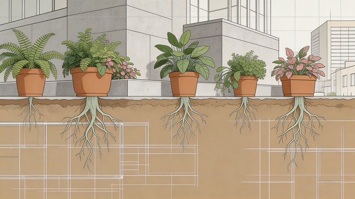 Planting Pot Section Free Botanical Cross Section Image - Botanical, Plant, Houseplant ...