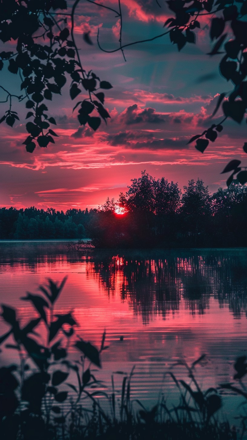 Free Sunset Lake View Image - Sunset, Lake, Nature | Download at StockCake