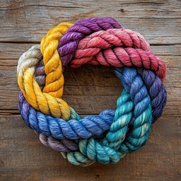 Free Colorful rope wreath Image - Rope, Wreath, Colorful | Download at ...