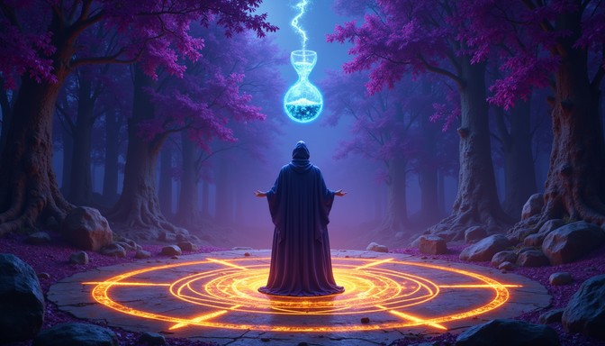 Free Temporal Magic Ritual Image - Wizard, Hourglass, Magic | Download ...