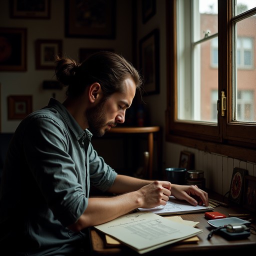 Authentic Intellectual Work Free Focused desk work Image | Download at StockCake