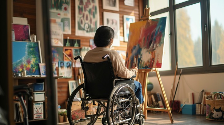 Free Artistic Pursuit Continues Image - Artist, Wheelchair, Painting ...