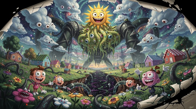 Cartoon Incomrehensible Free Nightmare Cartoon Apocalypse Image - Horror, Cartoon, Tentacles ...