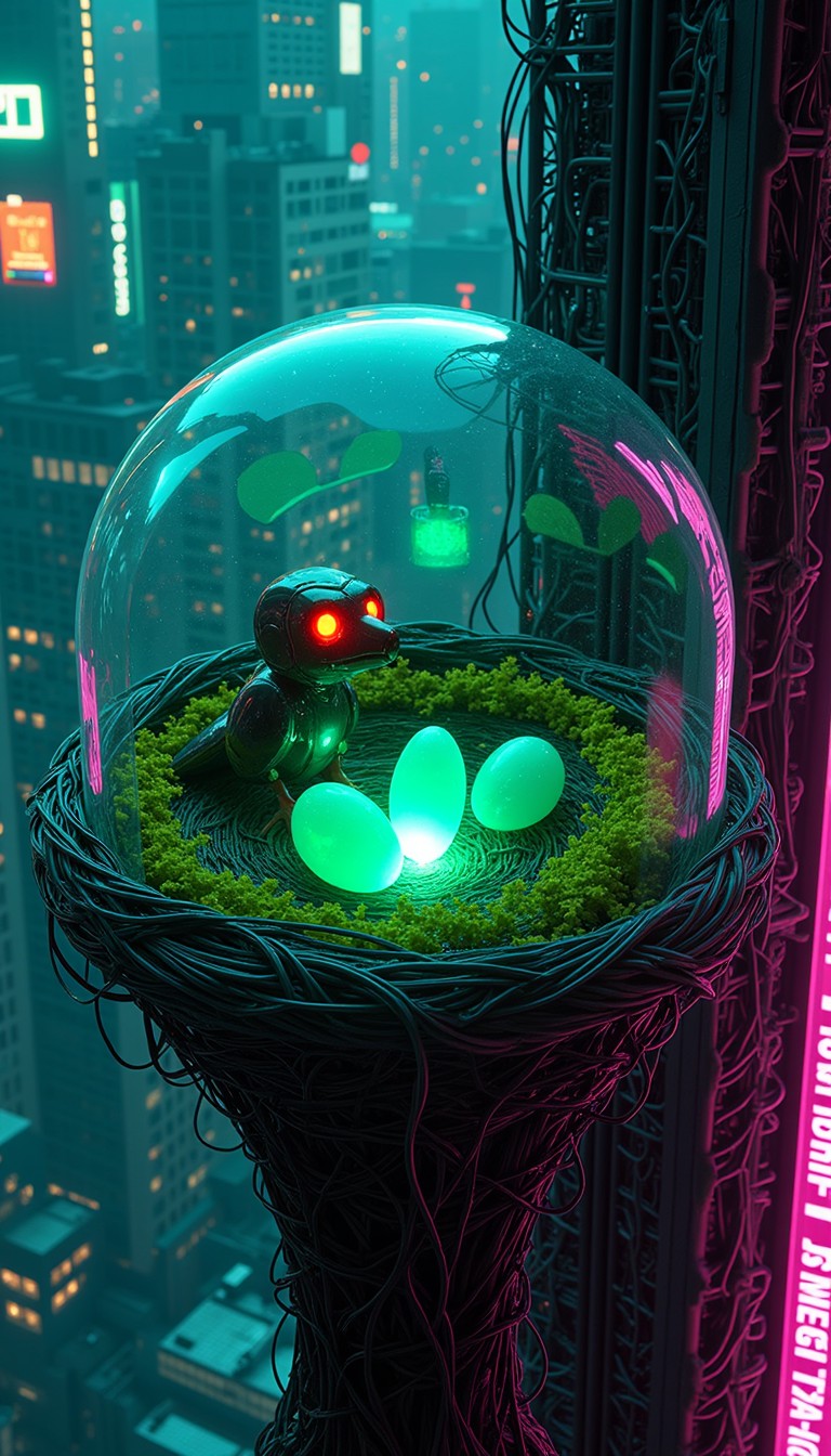 Free Neon Nest Refuge Image - Cyberpunk, Nest, Futuristic | Download at ...