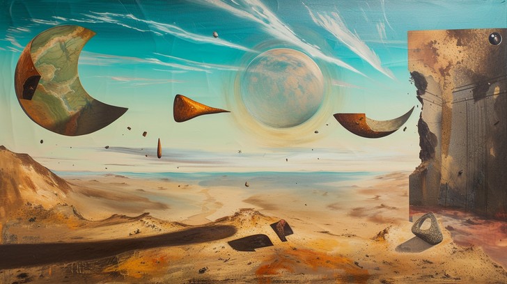 Free Surreal Desert Painting Image - Surreal, Desert, Landscape ...
