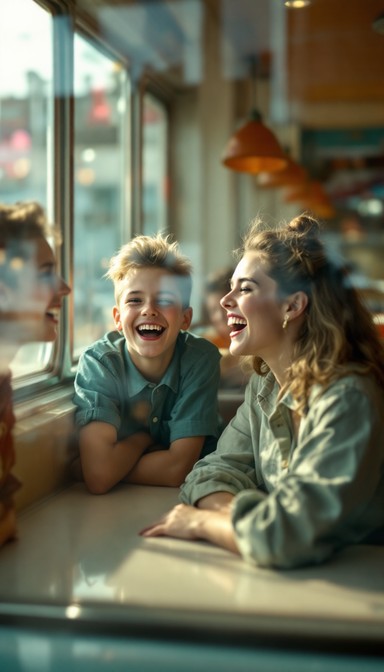 Reflection Laughter Free Diner Laughter Moment Image - Laughter, Diner, Joy | Download at ...