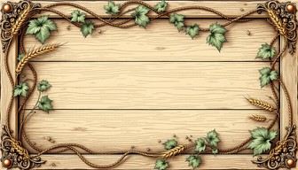 Rustic Wood Border