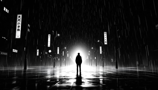 Free Rainy City Silhouette Image | Download at StockCake