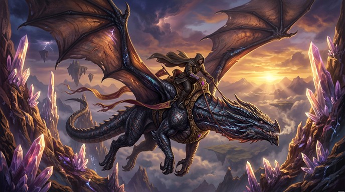 Free Epic Dragon Flight Image - Dragon, Rider, Fantasy | Download at ...