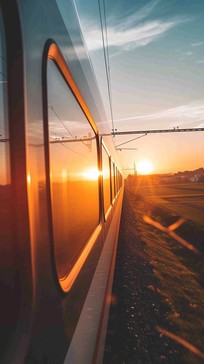 Free Sunset Train Journey Image - Sunset, Train, Journey | Download at ...