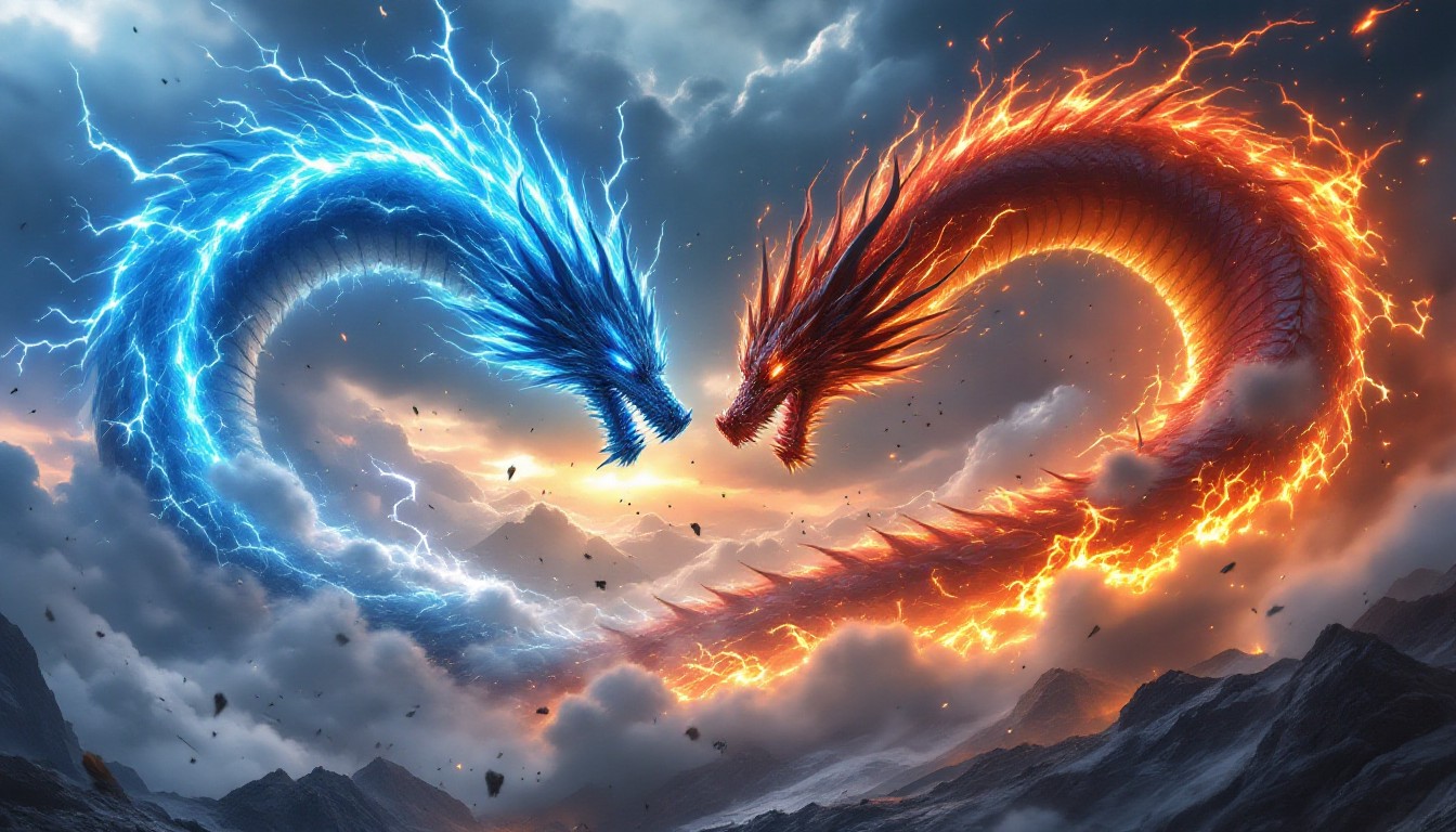 Fire And Lightning Combined