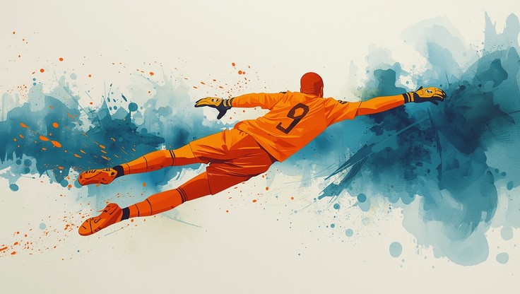 Explosive Goalkeeper Free Orange Save Splash Image - Goalkeeper, Watercolor, Orange ...