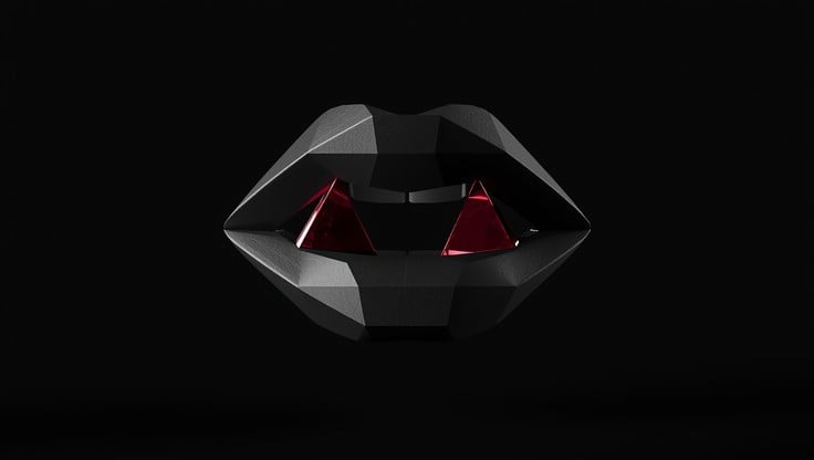 Free Geometric Vampire Bite Image - Vampire, Bite, Geometric | Download ...