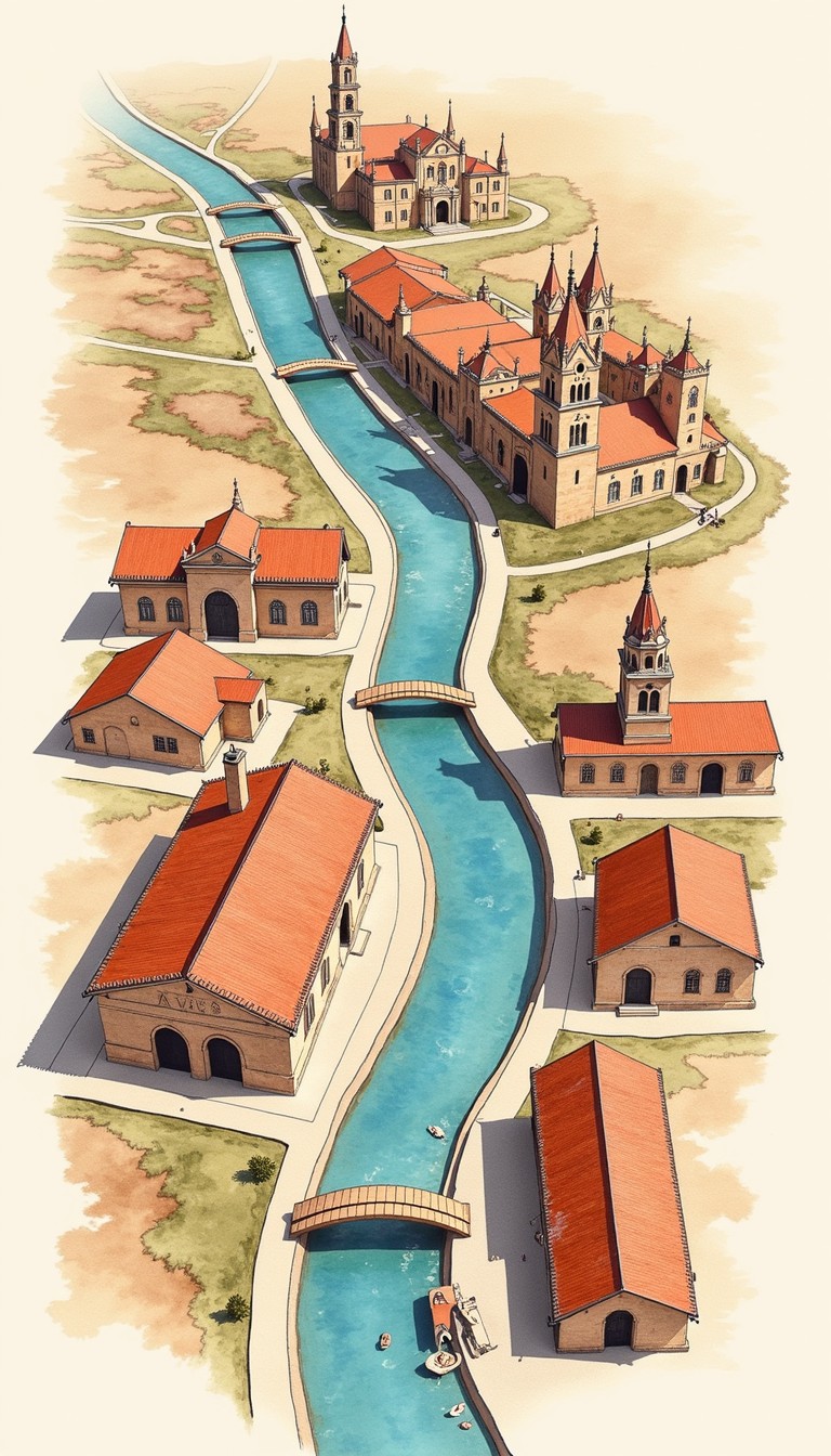 Free Riverside Historical Journey Image - Watercolor, River, Journey ...