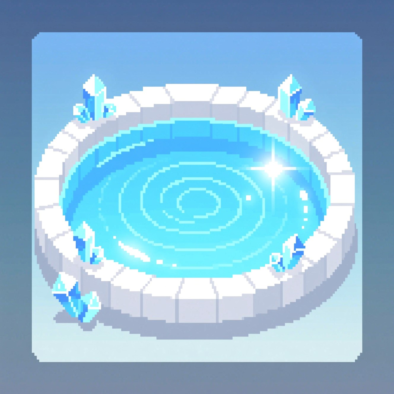 Free Tranquil Pixel Oasis Image - Pixel, Meditation, Pool | Download at ...