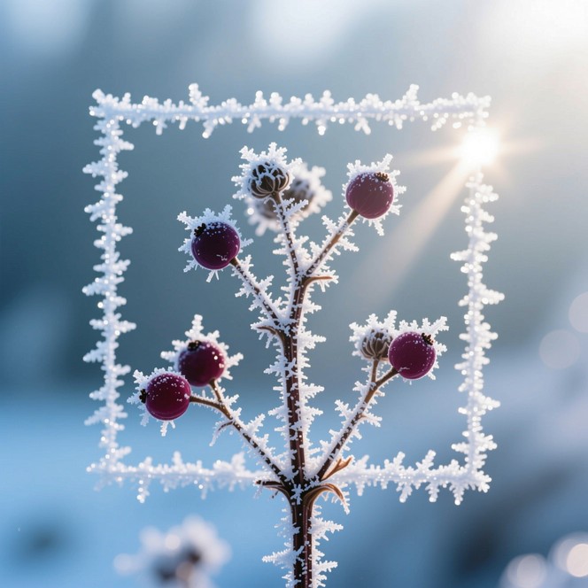 Red Raspberry Stems Winter Free Frosted Winter Berries Image - Raspberries, Frost, Winter ...