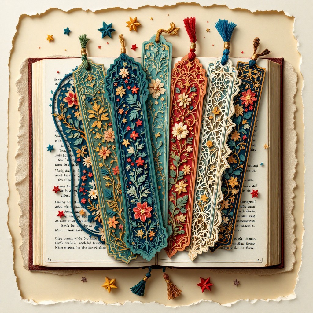 Free Layered Bookmark Treasures Image - Bookmarks, Papercraft, Handmade ...