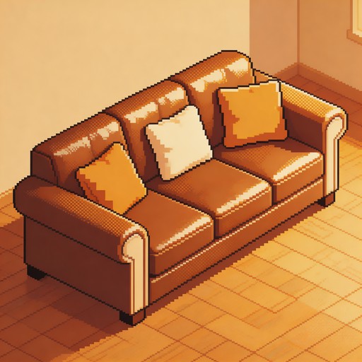 Free Cozy Leather Sofa Image - Pixelart, Isometric, Sofa | Download at ...