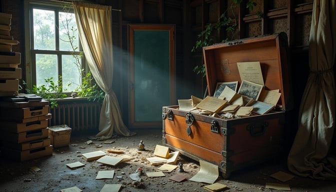 Free Forgotten attic treasures Image - Attic, Chest, Memories
