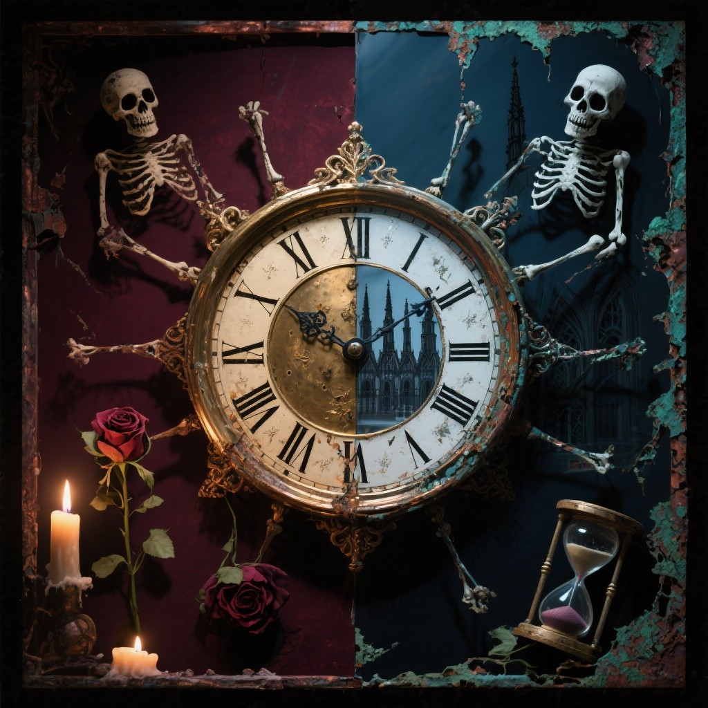 Mort Clock Free Death Measures Time Image - Gothic, Macabre, Timepiece | Download ...