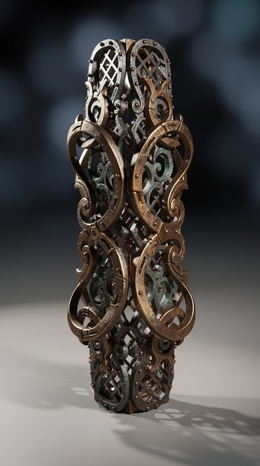 Interlocking Filigree Slider Free Ornate Bronze Filigree Image - Metalwork, Sculpture, Filigree ...
