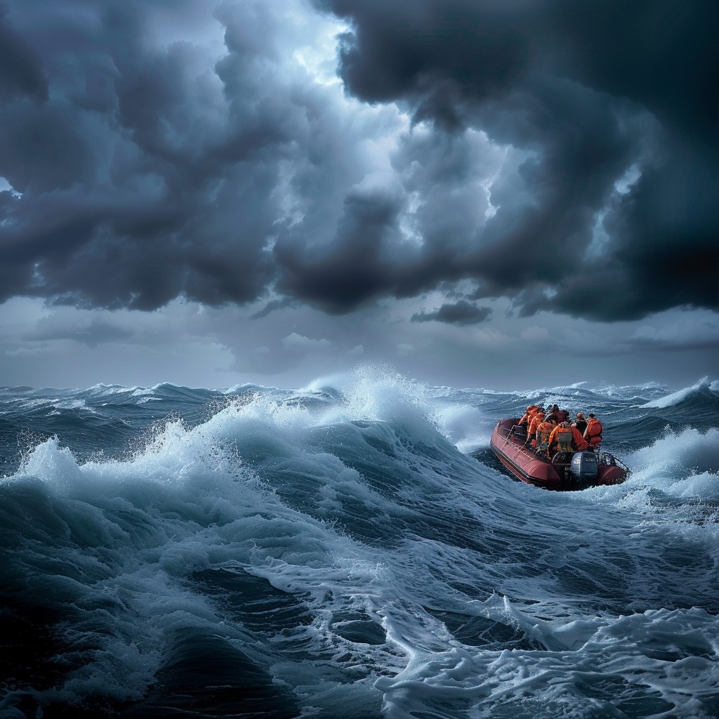 Stormy Rescue Free Stormy Sea Rescue Image - Storm, Sea, Rescue | Download at StockCake