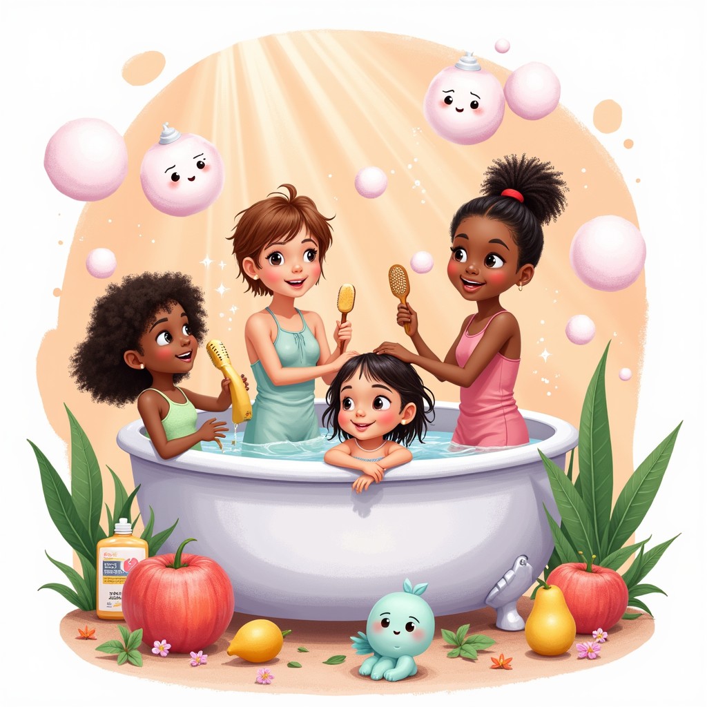Time For Bathing Free Magical Bath Time Image - Bath, Bubbles, Children | Download at ...