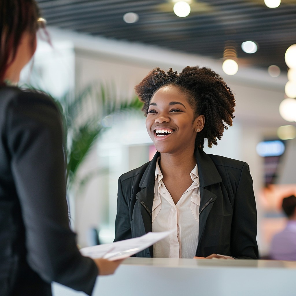 Free Friendly Reception Interaction Image - Reception, Professional ...