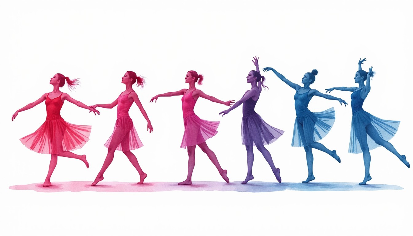 Free Dancing Color Gradient Image - Watercolor, Dancers, Ballet ...