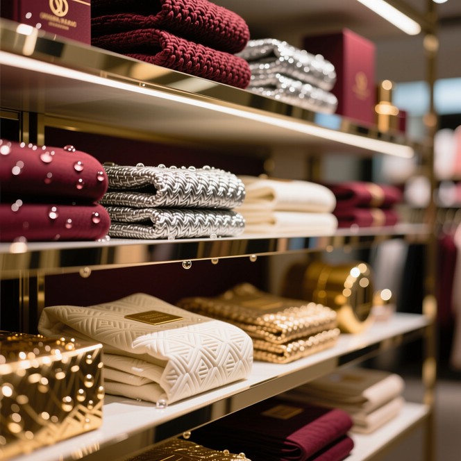 Free Luxury textile display Photo - Retail, Display, Burgundy ...