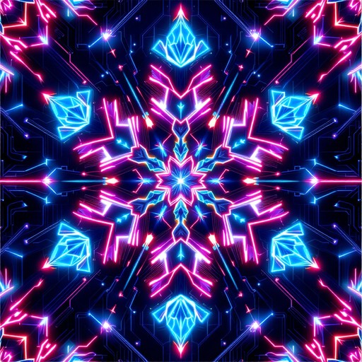 Free Neon Snowflake Technology Image - Cyberpunk, Neon, Snowflake ...