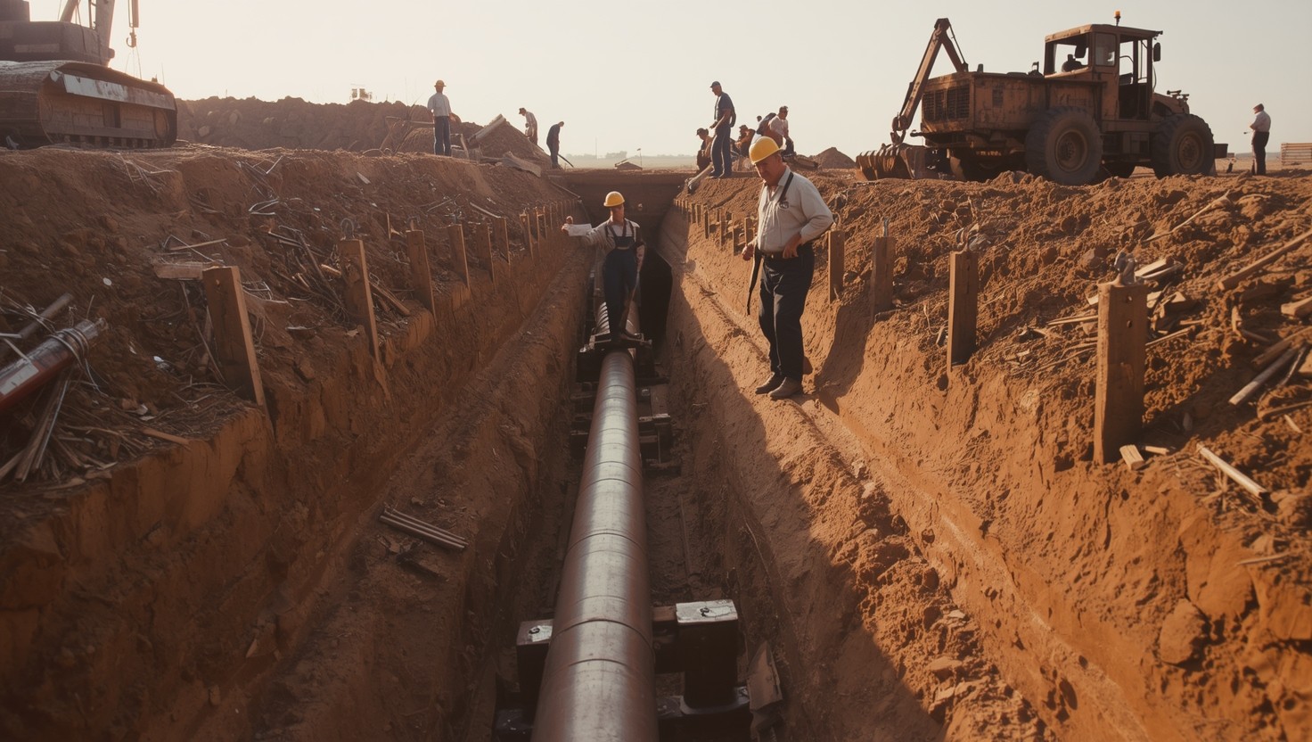 Free Pipeline Construction Workers Image - Pipeline, Construction ...
