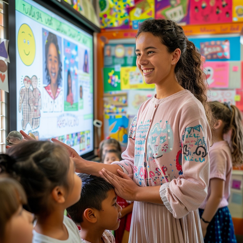 Free Interactive Learning Session Image - Teacher, Students, Classroom ...