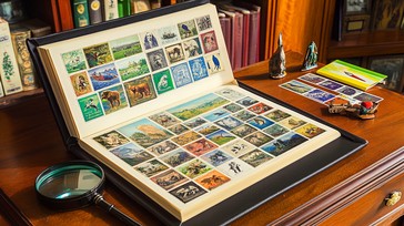 Stamp Collection Display Library Free Stamp collection displayed Image - Stamps, Collection, Album ...