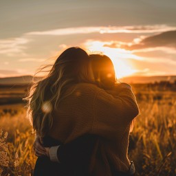 Free Sunset Embrace Moment Image - Sunset, Friendship, Embrace ...