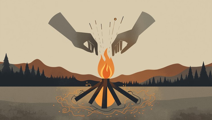Free Primal Fire Creation Image - Fire, Minimalist, Geometric ...