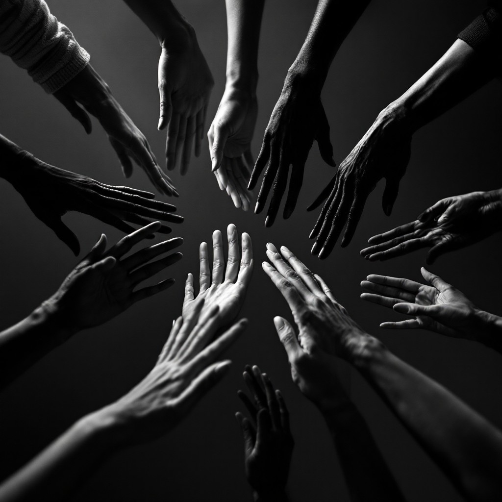Team Rise Hand Shadow Free Together We Rise Image - Hands, Spiral, Reaching | Download at ...
