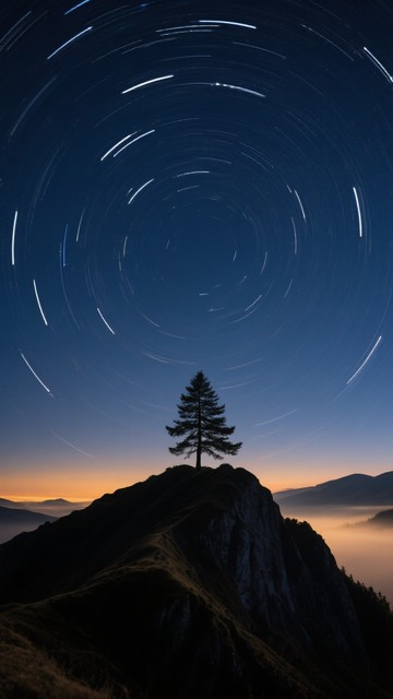 Celestial Ridge Free Celestial Tree Sentinel Image - Astrophotography, Nightsky ...
