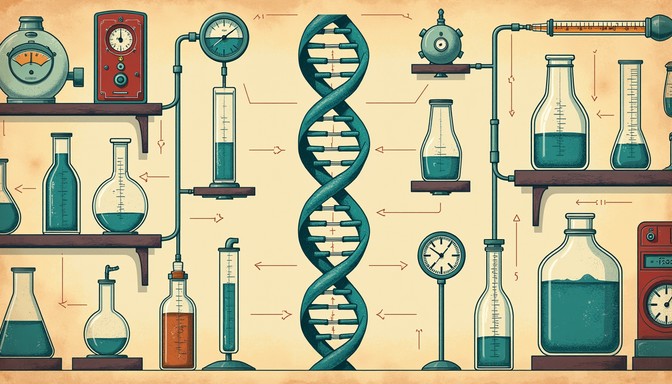Free Vintage Genetic Blueprint Image - Dna, Helix, Vintage | Download ...
