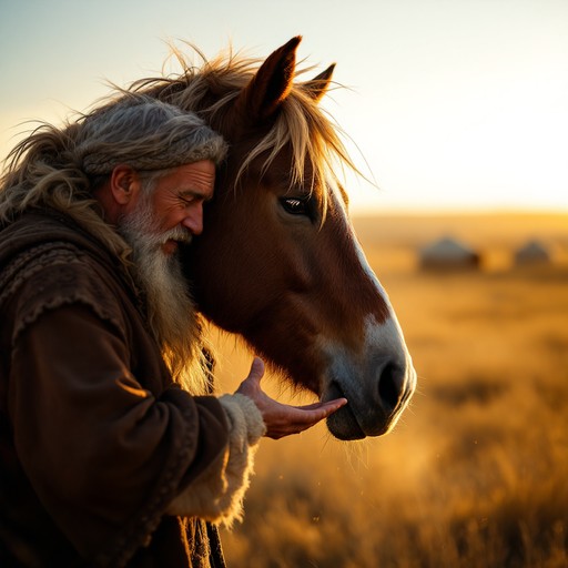 Free Nomadic Life Portrait Image - Nomad, Camels, Steppe | Download at ...