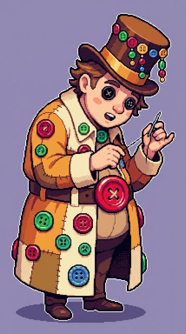 Free Button Collector Sprite Image - Pixel-art, Sprite, Character ...