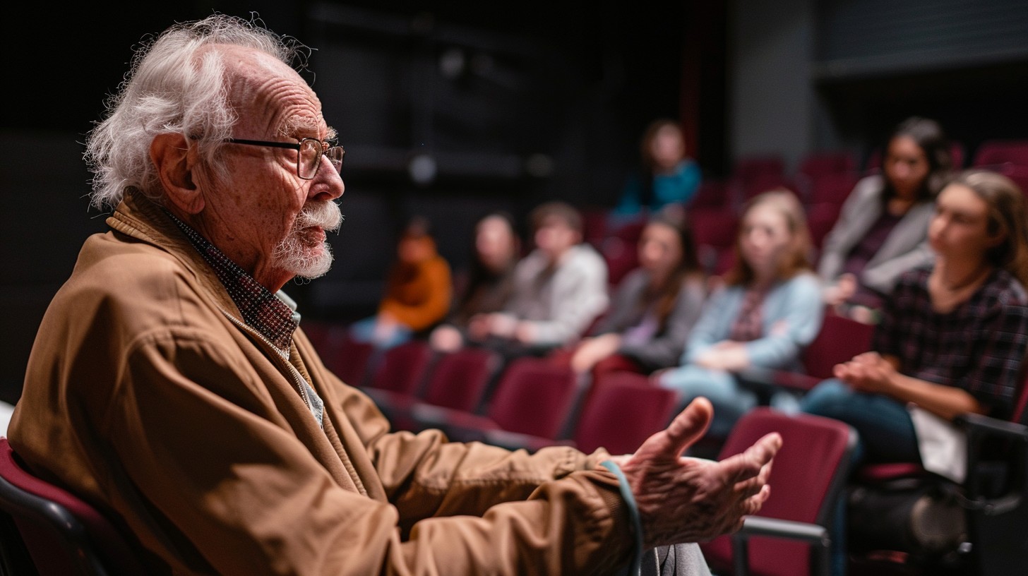Free Lecturing Elderly Professor Image - Professor, Students, Lecture ...