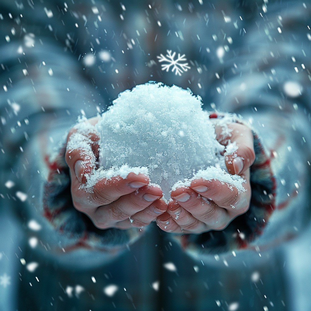 Free Wintry Snowflakes Hands Image - Winter, Snow, Hands | Download at ...