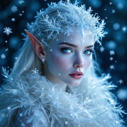 Free Frostbound Elf Portrait Image - Fantasy, Ethereal, Winter ...