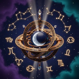 Free Celestial Astrolabe Mystery Image - Astrolabe, Zodiac ...