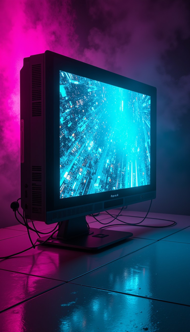 Free Cyberpunk Screen Ambience Image - Cyberpunk, Monitor, Neon ...