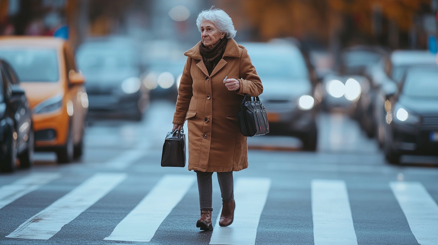 Free Elderly woman crossing Image - Elderly, Woman, Crossing | Download ...
