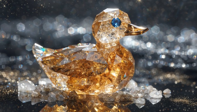 Free Golden Crystal Duck Image - Crystal, Gemstone, Duck | Download at ...