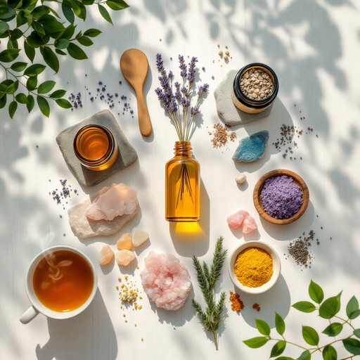 Free Wellness ritual flatlay Image - Wellness, Crystals, Lavender ...