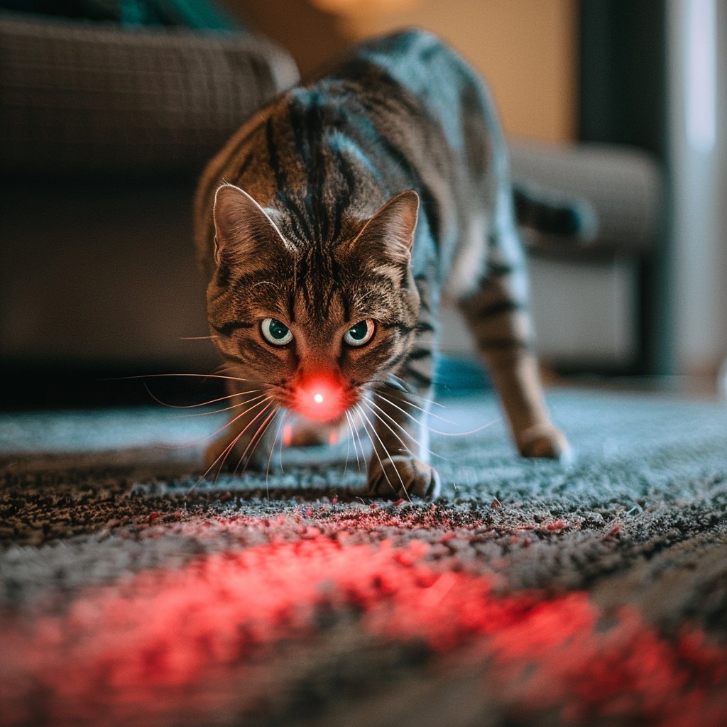 Free Cat chasing laser Image - Cat, Laser, Play | Download at StockCake